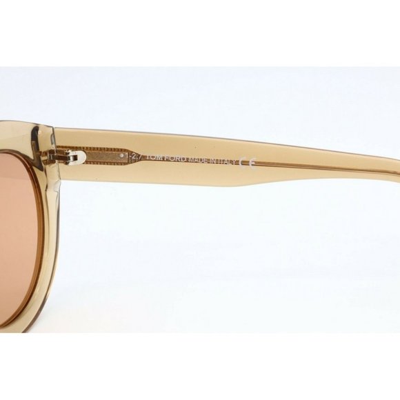 New Tom Ford Diane-02 TF 577 45E Clear Brown Sunglasses Pink Gradient lenses (A)
